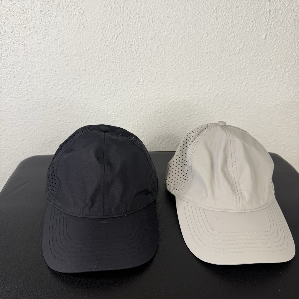 New 2 Pack Men's Mesh Active Baseball Hats One Size Gray Black